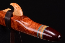 Amboyna Burl Native American Flute, Minor, Mid G-4, #G37B